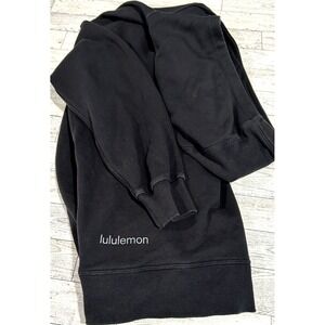 Lululemon Womens Perfectly Oversized Hoodie Black Pullover RARE‎ XXS